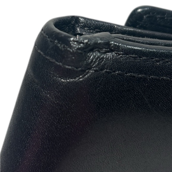 Coach Y2K Black Smooth Leather Trifold Wallet comes with Dusty! - Picture 7 of 7